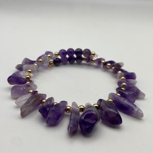 Amethyst Wire Bracelet